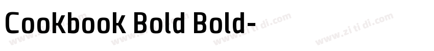 Cookbook Bold Bold字体转换